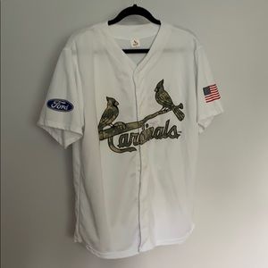 Saint Louis Cardinals Camo Army Baseball Jersey